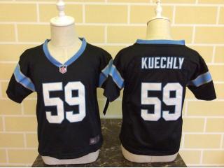 Toddler Carolina Panthers 59 Luke Kuechly Football Jersey Black
