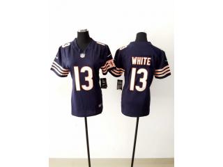 Women Chicago Bears 13 Kevin White Football Jersey Navy Blue