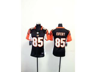 Women Cincinnati Bengals 85 Tyler Eifert Football Jersey Black