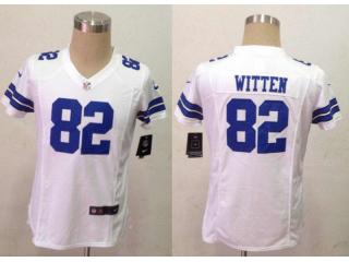 Women Dallas Cowboys 82 Jason Witten Football Jersey White