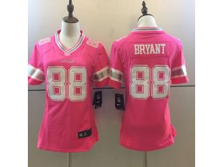 Women Dallas Cowboys 88 Dez Bryant Football Jersey pink