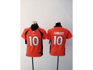 Youth Denver Broncos 10 Emmanuel Sanders Football Jersey Orange