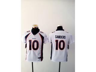 Youth Denver Broncos 10 Emmanuel Sanders Football Jersey White
