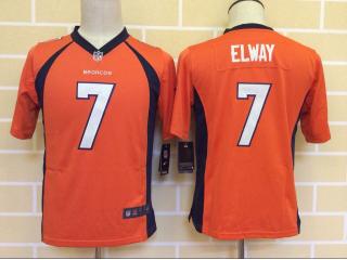 Youth Denver Broncos 7 John Elway Football Jersey Orange