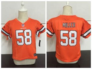 Toddler Denver Broncos 58 Von Miller Football Jersey Orange