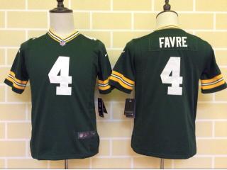 Youth Green Bay Packers 4 Brett Favre Football Jersey