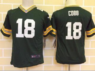 Youth Green Bay Packers 18 Randall Cobb Football Jersey