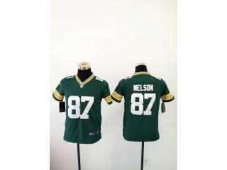Youth Green Bay Packers 87 Jordy Nelson Football Jersey