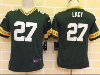 Youth Green Bay Packers 27 Eddie Lacy Football Jersey