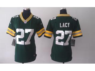 Women Green Bay Packers 27 Eddie Lacy Football Jersey