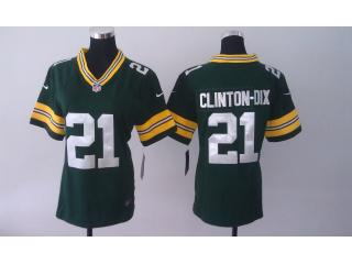 Women Green Bay Packers 21 Ha Clinton-Dix Football Jersey