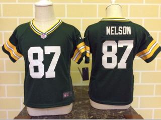 Toddler Green Bay Packers 87 Jordy Nelson Football Jersey