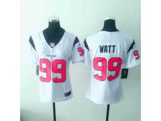 Women Houston Texans 99 JJ Watt Football Jersey Legend White