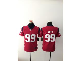 Youth Houston Texans 99 JJ Watt Football Jersey Red