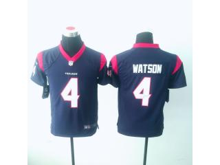 Youth Houston Texans 4 Deshaun Watson Football Jersey Navy Blue
