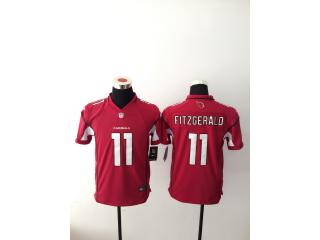 Youth Arizona Cardinals 11 Larry Fitzgerald Football Jersey Red