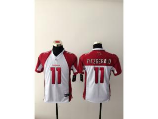 Youth Arizona Cardinals 11 Larry Fitzgerald Football Jersey White