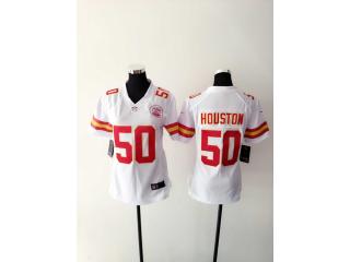 Women Kansas City Chiefs 50 Justin Houston Football Jersey White