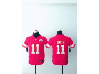 Youth Kansas City Chiefs 11 Alex Smith Football Jersey Red