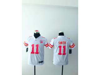 Youth Kansas City Chiefs 11 Alex Smith Football Jersey White