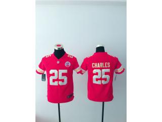Youth Kansas City Chiefs 25 Jamaal Charles Football Jersey Red