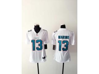 Women Miami Dolphins 13 Dan Marino Football Jersey White