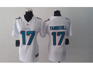 Women Miami Dolphins 17 Ryan Tannehill Football Jersey White