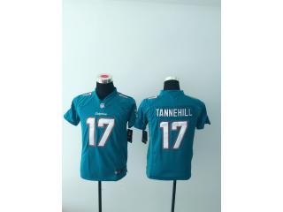 Youth Miami Dolphins 17 Ryan Tannehill Football Jersey Green