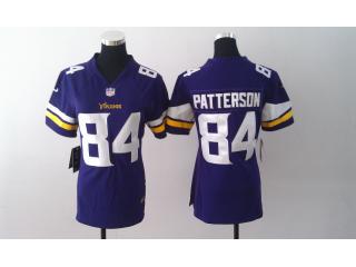 Women Minnesota Vikings 84 Cordarrelle Patterson Football Jersey Purple