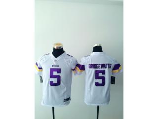 Youth Minnesota Vikings 5 Teddy Bridgewater Football Jersey White