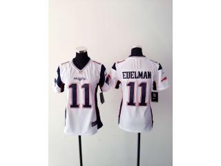 Women New England Patriots 11 Julian Edelman Football Jersey White