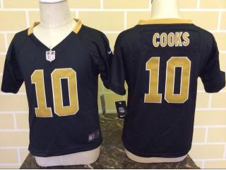 Toddler New Orleans Saints 10 Brandin Cooks Football Jersey Black