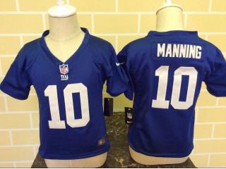Toddler New York Giants 10 Eli Manning Football Jersey Blue