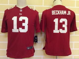 Youth New York Giants 13 Odell Beckham JR Football Jersey Red