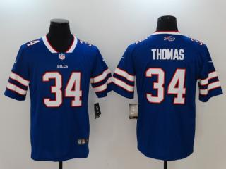 Buffalo Bills 34 Thurman Thomas Football Jersey Legend Blue
