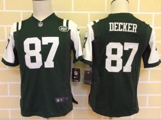Youth New York Jets 87 Eric Decker Football Jersey Green
