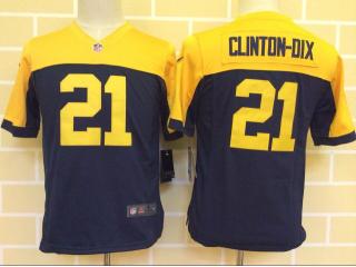 Youth Green Bay Packers 21 Ha Clinton-Dix Football Jersey Navy Blue