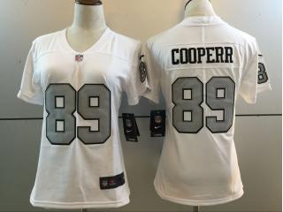 Women Oakland Raiders 89 Amari Cooper Football Jersey White