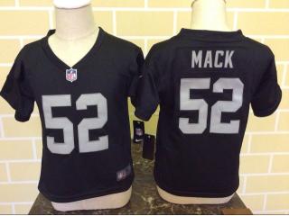 Toddler Oakland Raiders 52 Khalil Mack Football Jersey Black
