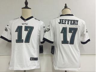 Youth Philadelphia Eagles 17 Alshon Jeffery Football Jersey White