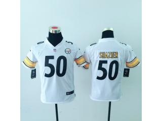 Youth Pittsburgh Steelers 50 Ryan Shazier Football Jersey White