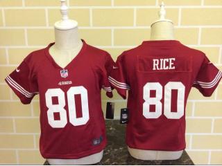 Toddler San Francisco 49ers 80 Jerry Rice Football Jersey Red