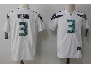 Youth Seattle Seahawks 3 Russell Wilson Football Jersey White