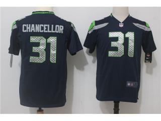 Youth Seattle Seahawks 31 Kam Chancellor Football Jersey Navy Blue