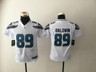 Youth Seattle Seahawks 89 Doug Baldwin Football Jersey White