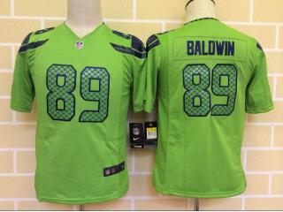Youth Seattle Seahawks 89 Doug Baldwin Football Jersey Green