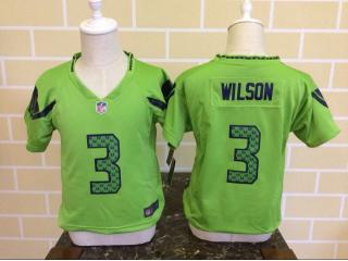 Toddler Seattle Seahawks 3 Russell Wilson Football Jersey Green