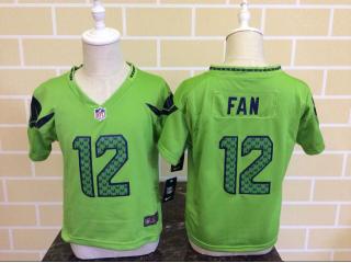 Toddler Seattle Seahawks 12 12th Fan Football Jersey Green