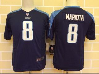 Youth Tennessee Titans 8 Marcus Mariota Football Jersey Black