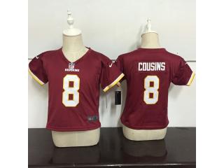 Toddler Washington Redskins 8 Kirk Cousins Football Jersey Red